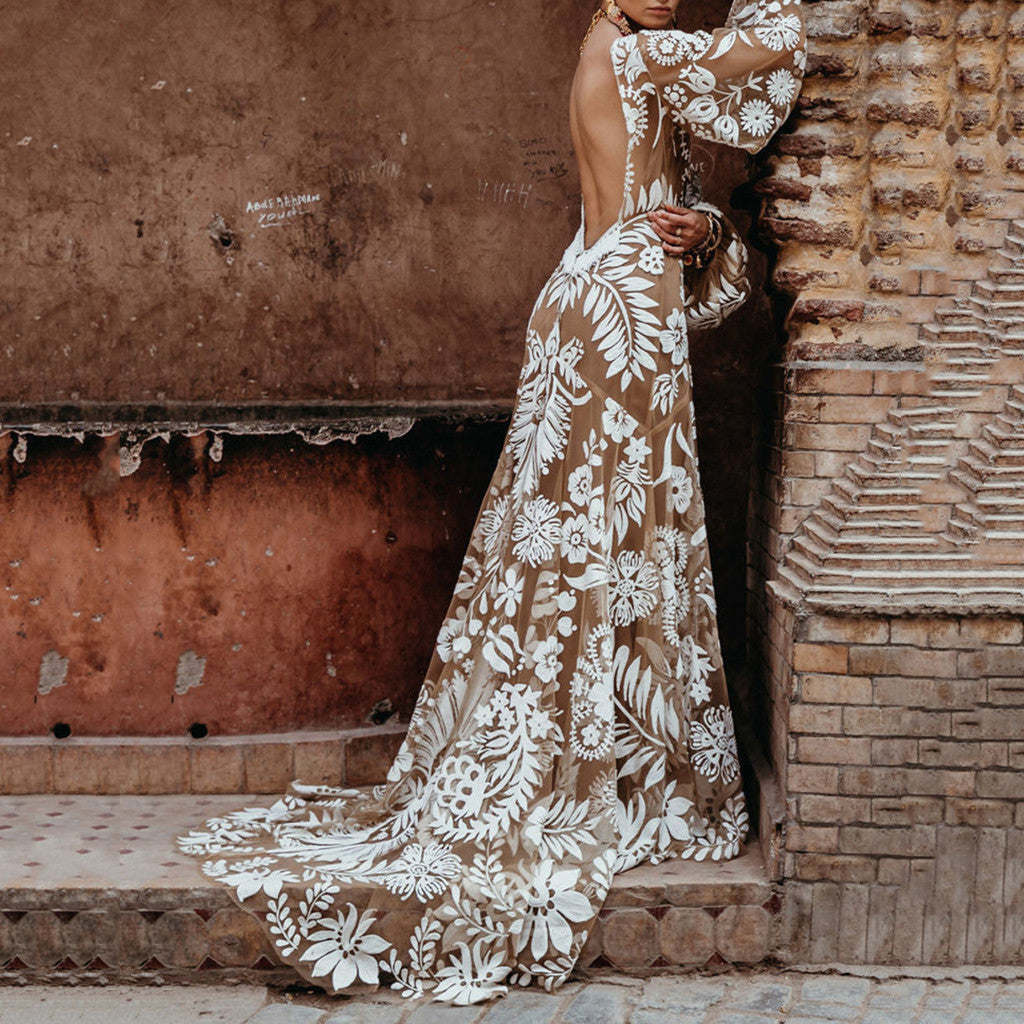 Floral Evening Dress